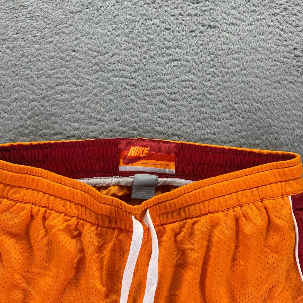 VTG Nike DNA Dri-FIT Short Men's L Orange Nylon Athletic Basketball Performance - Picture 3 of 13